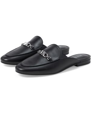 Michael Kors Tiffanie Flat Mule Slippers - Black