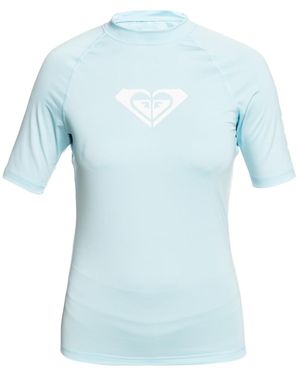 Roxy Short Sleeve Rash Vest For - Short Sleeve Rash Vest - Blue