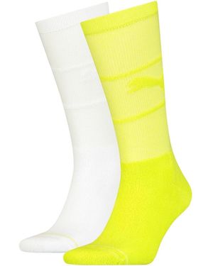 PUMA Volwassen Chill Reversed Crew 2 Pack - Geel
