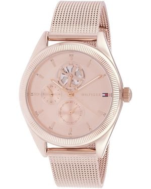 Tommy Hilfiger Horloge Met Armband Van Ionisch Gecoat Staal - Naturel