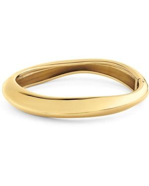 Calvin Klein Pulsera de acero inoxidable chapado en oro amarillo para - Metálico
