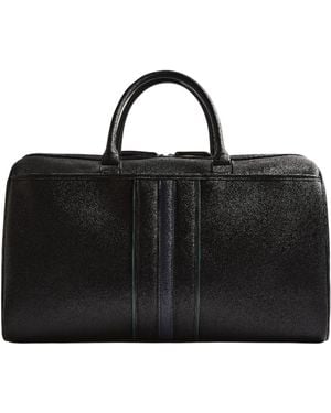 Ted Baker Reisetasche Kelvin Stripe PU Holdall Bag Black schwarz