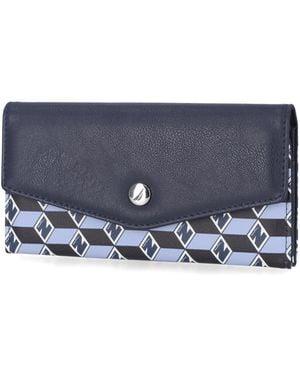 Nautica Money ager RFID Portafoglio sottile e piccolo da donna - Blu