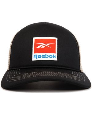 Reebok Vector Hat | Snapback | Adjustable | Everyday | Fitness | Sun Protection | Classic | Baseball Cap - Black