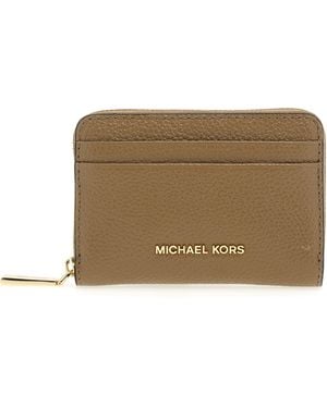 Michael Kors Sm Za Coin Card Case - Naturel