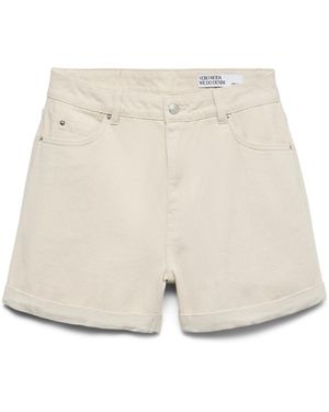 Vero Moda Vmzuri Hr Loose Shorts Mix Noos - Bianco
