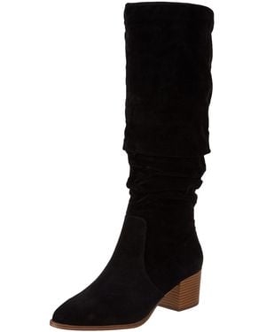 Amazon Essentials Botas de Tacón Grueso Alto Mujer - Negro