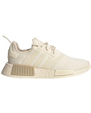 adidas Womens Nmd_r1 Lace Up Trainers Shoes Casual - White, White, 8 - Natural