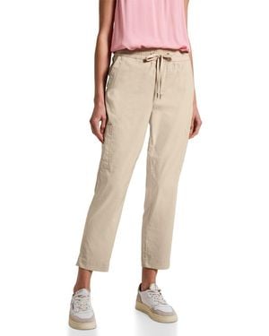 Street One A379201 Loose Fit Hose mit Taschen - Natur