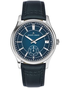 Jacques Lemans Montre dateur Derby Blue - Gris