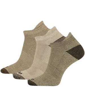 Merrell Adult's Wool Everyday Hiking Socks-3 Pair Pack-cushioned - Brown