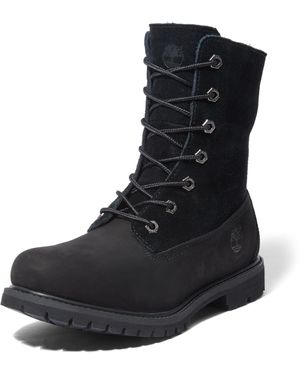 Timberland 8328r Braun, Teddy Fleece Fold Down Wp - Black