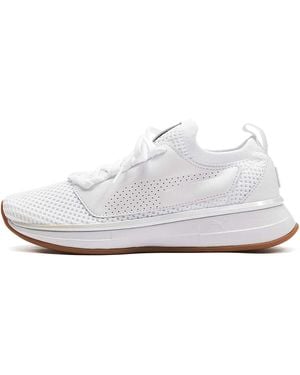 PUMA X Selena Gomez Runner White Lace Up S Running Trainers 192931 01 - Black
