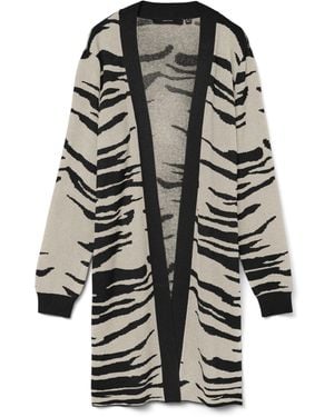 Vero Moda Vmnancy Ls Open Cardigan Boo - Grau