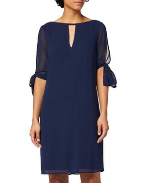 TRUTH & FABLE Robe Trapèze en Mousseline - Bleu