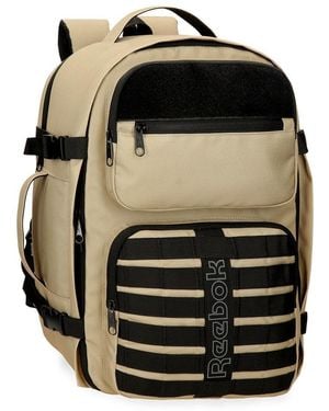 Reebok Cross One Zaino portatile Adattabile Beige 30x44x20 cm Poliestere 26,4L by Joumma Bags - Nero