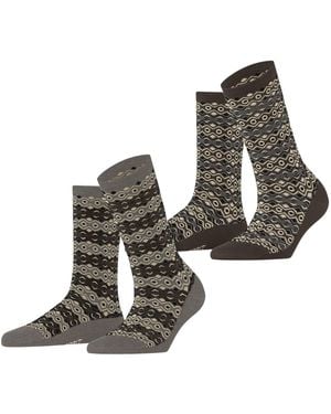 Esprit Scandinavian Multipack W So Baumwolle Gemustert Socken - Mehrfarbig