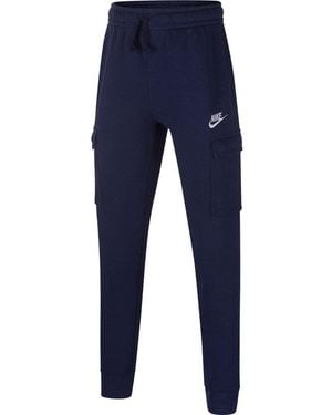 Nike Cq4298-410 B Nsw Club Cargo Pant Trousers Midnight Navy/midnight Navy/white Xl - Blue