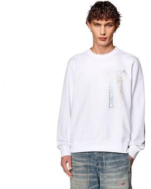 DIESEL S-GINN-K39 Felpa - Bianco
