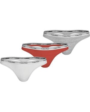 Calvin Klein Thong 3pk - White