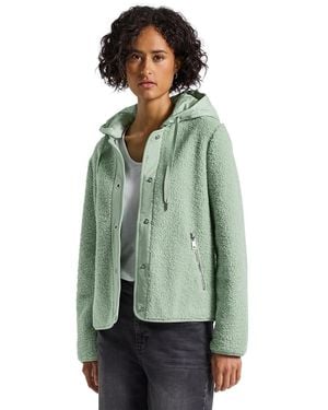 Street One Damen Kapuzenjacke - Sweatjacke Mit Dekotape Und Reißverschluss