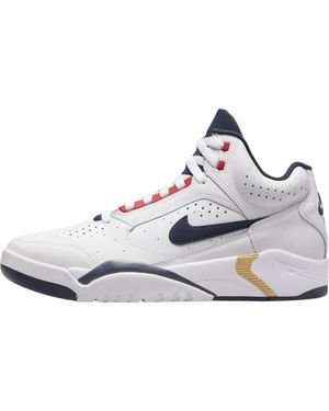 Nike Air Flight Lite Mid Leather Trainers - White