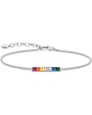 Thomas Sabo Bracciale da donna in argento 925 con pietra di vetro 32022486 - Nero