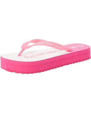Calvin Klein Jeans Beach Sandal Flatform MONOLOGO YW0YW01617 - Nero