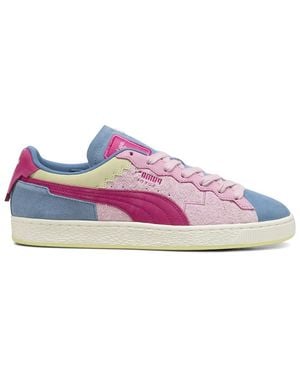 PUMA Mens Sg X Suede Lace Up Trainers Shoes Casual - Blue, Blue, 10 Uk - Purple
