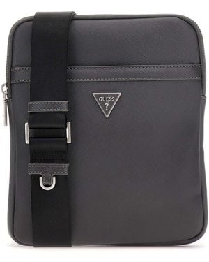 Guess Certosa Crossbody Bag Anthracite Dark Grey - Black