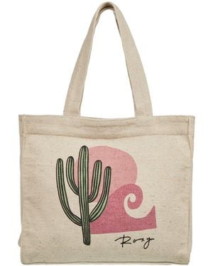 Roxy Drink The Wave ERJBT03423 Borsa da spiaggia con manici - Rosa