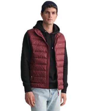 GANT Light Down Vest Gilet - Rosso
