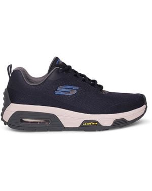 Skechers Synthetic Mesh Regular Lace Up Sport Shoes - Blue