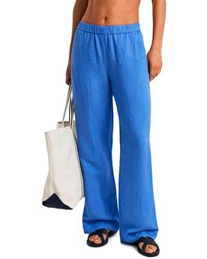 GANT Rel Linen Blend Pull On Pants Pantaloni - Blu