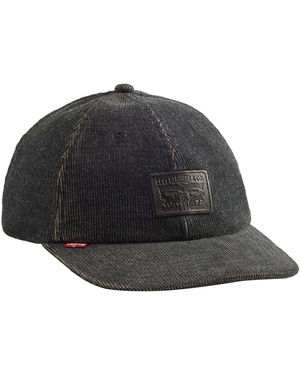 Levi's Relaxed Dad Heritage Cap Headgear - Zwart