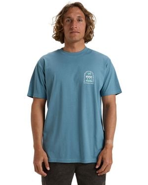 Billabong Short-sleeved T-shirt Monument Ss Young S Blue Xxl