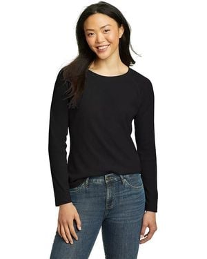 Eddie Bauer Thermal Raglan Long-sleeve Crew - Black