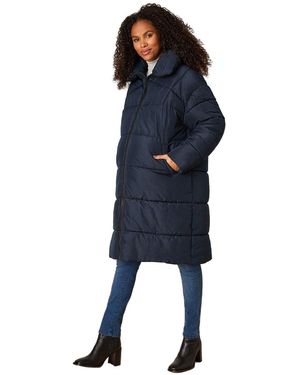 Dorothy Perkins Maternity Padded Longline Coat - Blue