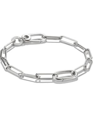 Thomas Sabo Bracciale in stile PaperClip con Connect Glied – Argento 925 combinabile - Metallizzato