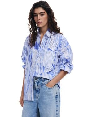Desigual Arty Oversized Shirt - Blue