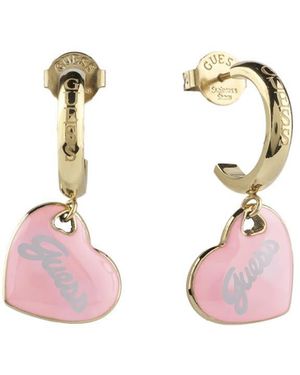 Guess Orecchini Vintage in acciaio rosa