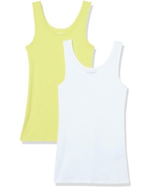 Amazon Essentials 2-pack Slim-fit Tank - Yellow