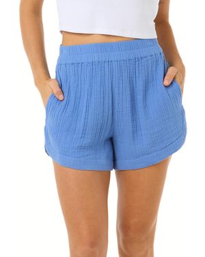 Rip Curl Premium Casual Beach Short With Elastic Waistband Blue