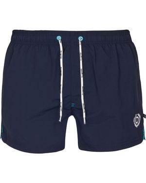 Bugatti ®, costume da bagno da uomo, a pantaloncino, colore: verde, blu marine, rosso, nero o turchese Nero XXL