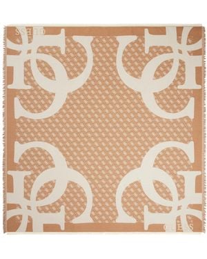Guess Jacquard Scarf - Natural