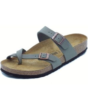 Birkenstock Sandalo Infradito con Doppio Cinturino Regolabile - Blu