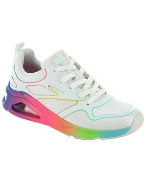 Skechers Tres-air Uno-rainbow Roads Sneaker - White