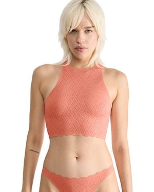 Sloggi S Zero Feel Bliss Crop Top Shirt - Pink