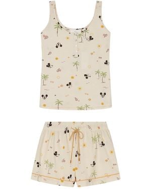 Women'secret Pijama Corto Multilicense Jungle - Neutro
