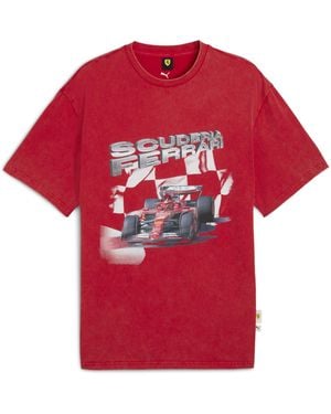 PUMA Ferrari Sportswear Graphic Tee Ii Tees - Red